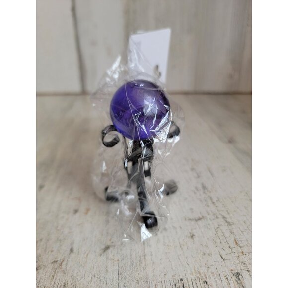 Halloween miniature purple crystal ball village accessory magic Craft unique - Picture 2 of 6